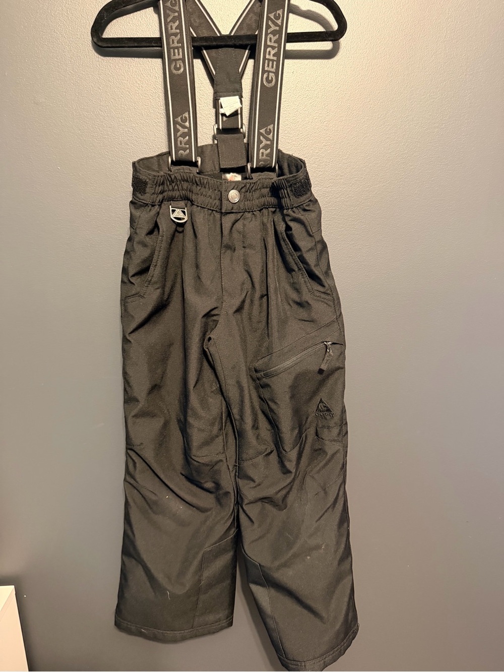 Gerry Weber Black Kids Snow Overalls with Branded Suspenders
